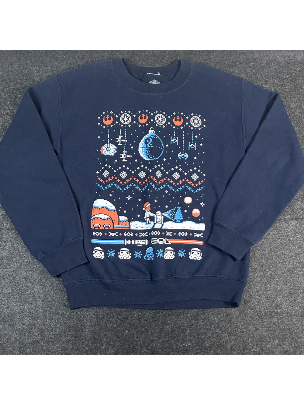 TeeFury Star Wars The Mandalorian Holiday Sweater Size Small